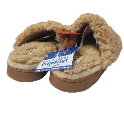 Deer Foam Terry Slide Slippers Large 9-10