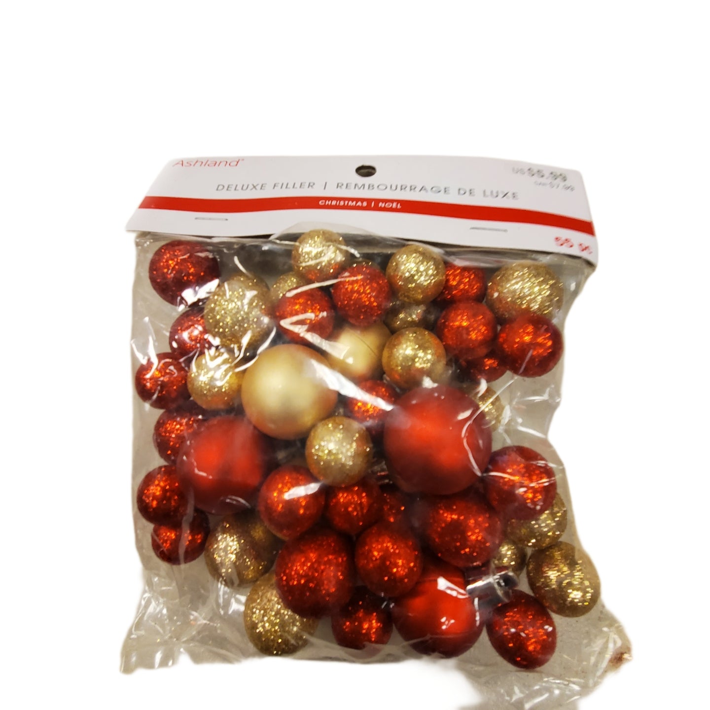 ASHLAND DECORATIVE DELUXE FILLER CHRISTMAS RED GOLD