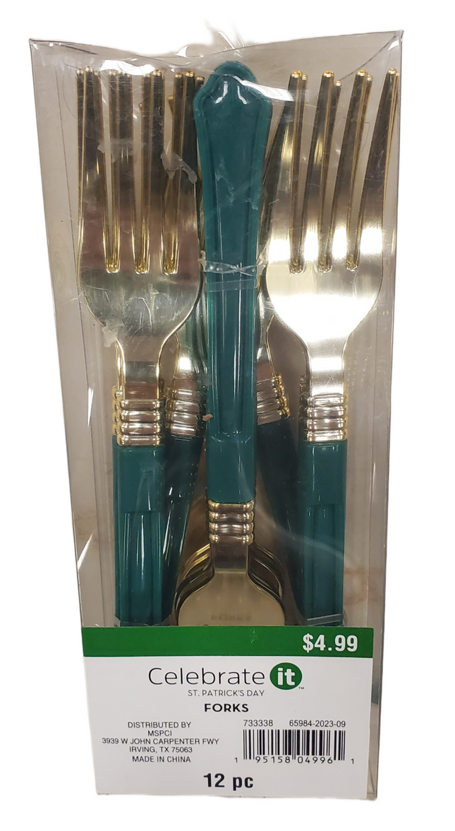 St. Patrick's Day 12-Pc Celebration Fork Set