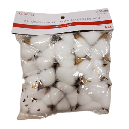 Ashland Christmas Decorative Filler 9pc – White & Brown