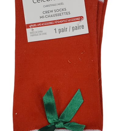 Christmas Crew Socks, Adult One Size - Celebrate It
