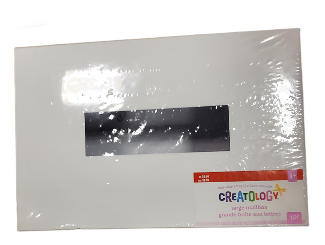 Creatology Valentine's Day Mailbox White 11.25x7.5x4.5