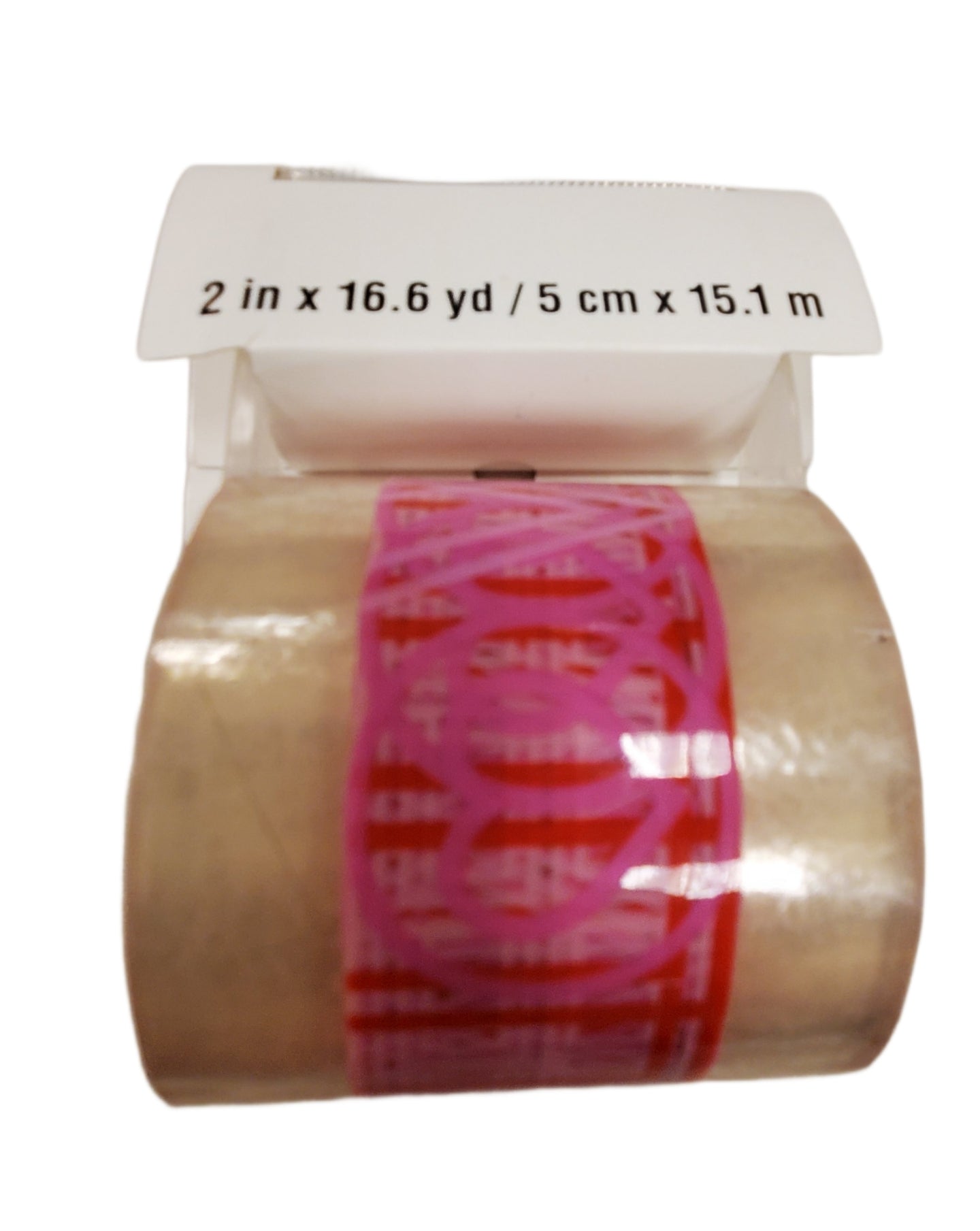 VALENTINE'S SHIPPING TAPE 2 IN X 16.6 YD WITH CUTTER