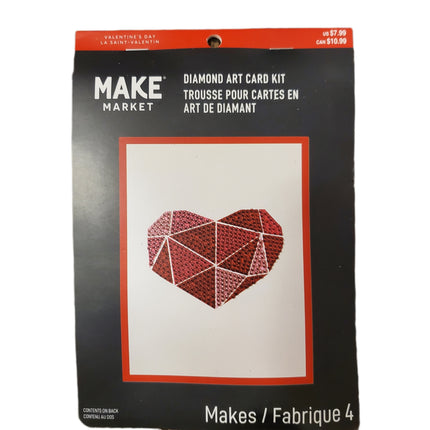 Make Market Valentine Diamond Art Card Kit – Makes 4
