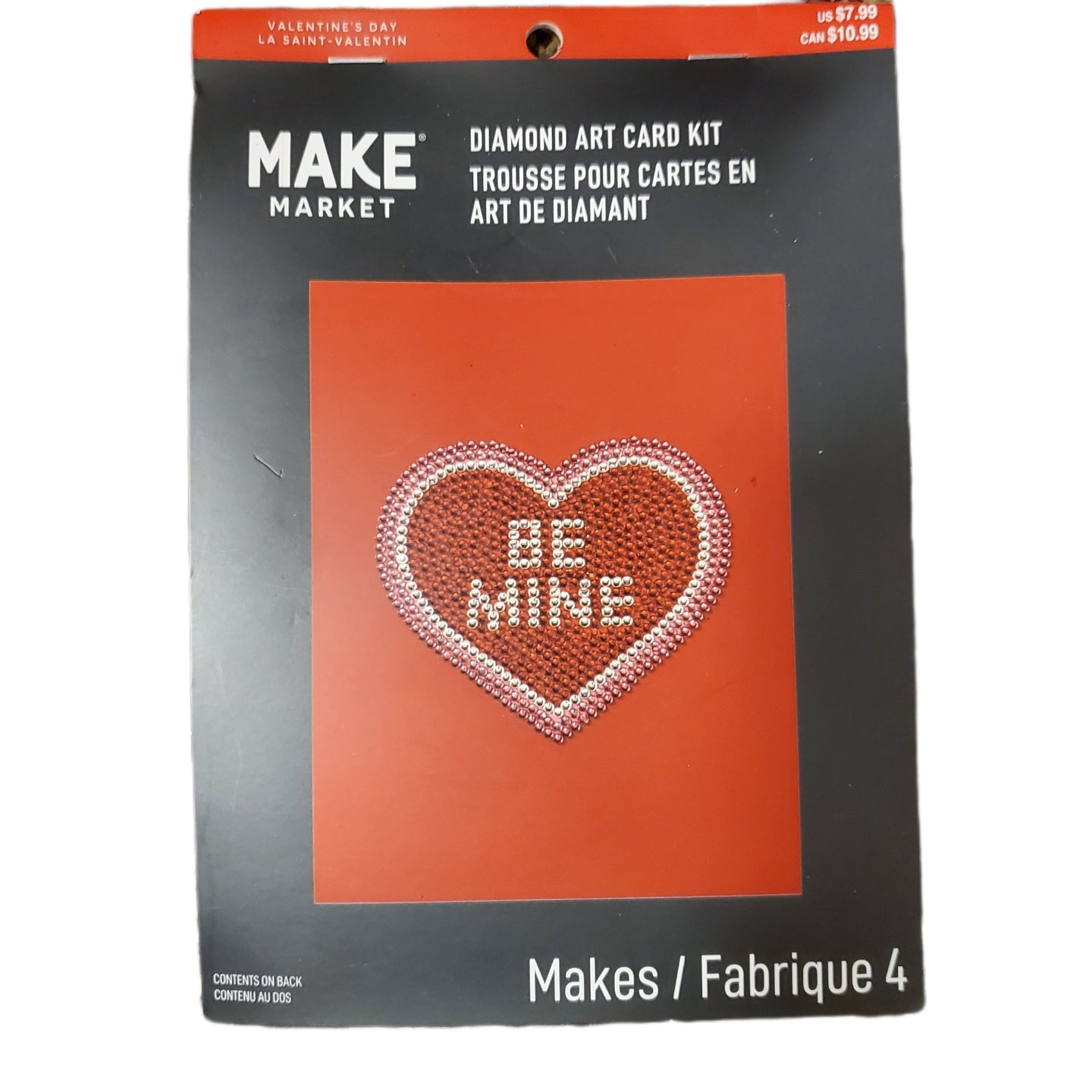 VALENTINE'S DAY MAKE MARKET DIAMOND ART CARD KIT MAKES 4