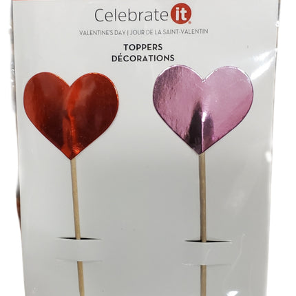 VALENTINE'S DAY CUPCAKE TOPPERS 12-PC