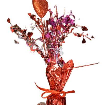 VALENTINE'S DAY TINSEL SPRAY HEARTS 16"