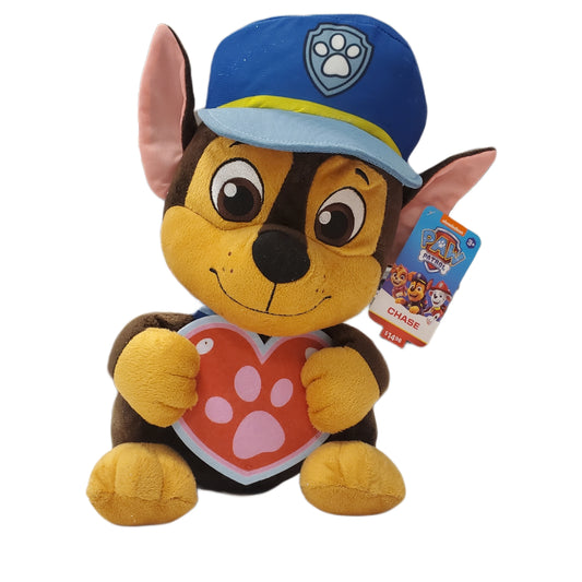 VALENTINE'S DAY STUFFED TOY CHASE PAW PATROL 12 INCHES