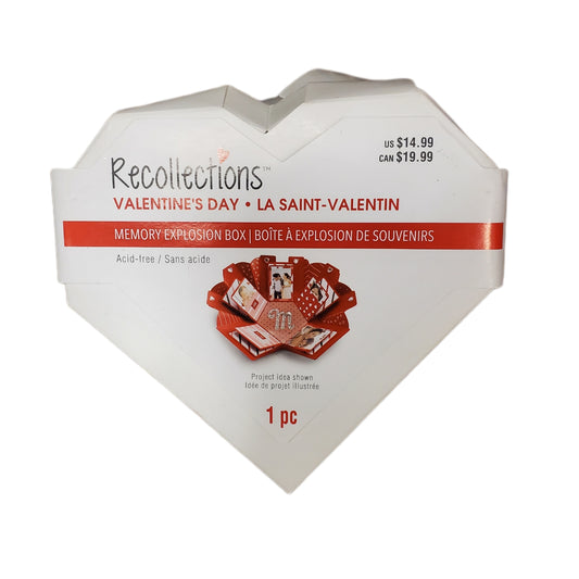 Recollections Valentine's Day Memory Explosion Box White