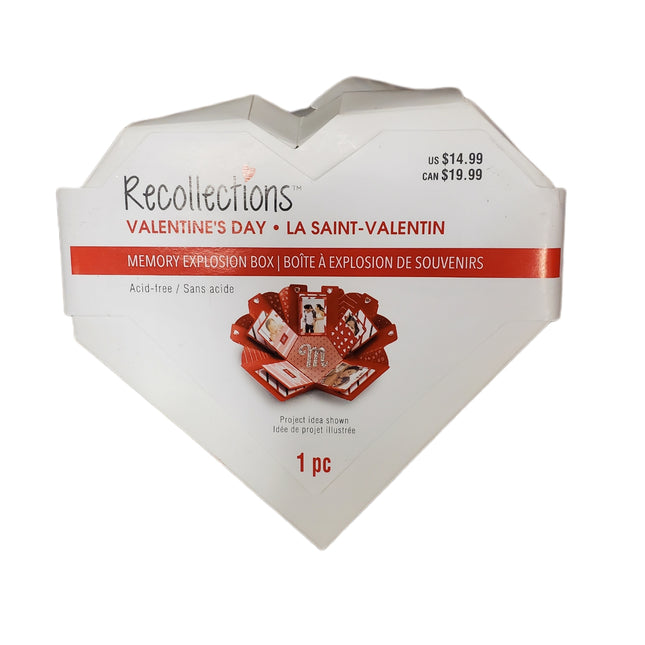 Recollections Valentine Memory Explosion Box – White