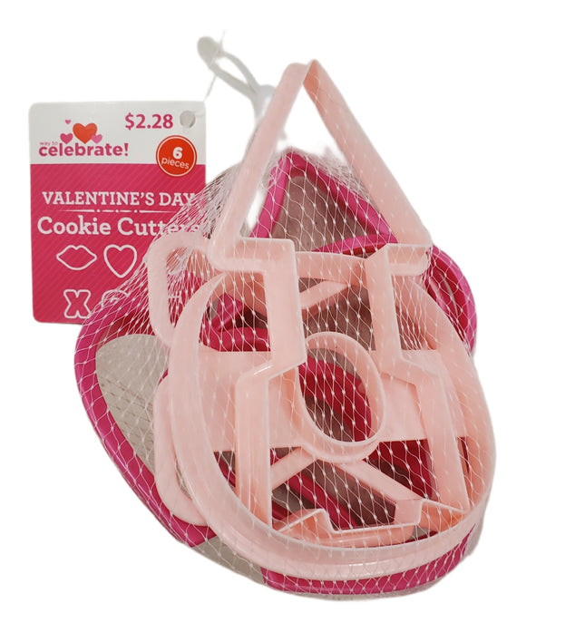 Valentine's Day 6-Piece Cookie Cutter Set