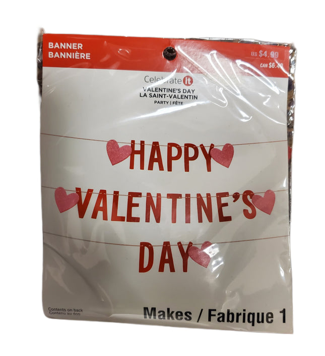 Valentine's Day Decorative Celebration Banner