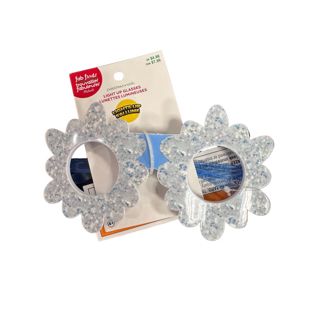 Kids Light up snowflake glasses