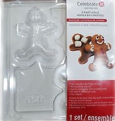 Gingerbread Man 3-Part Mold Bakeware Set
