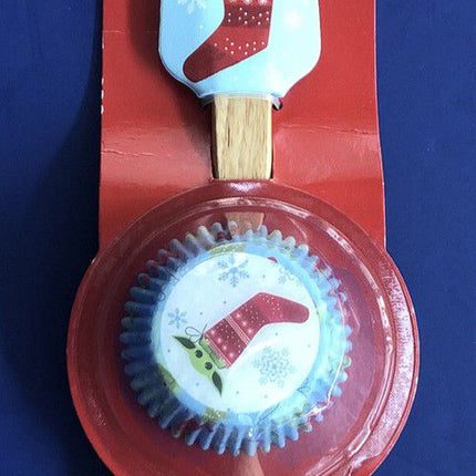 Silicon spatula & 24pc baking liners set