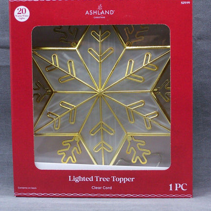 Ashland Gold & Translucent Snowflake 20 warm white lighted