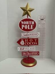 North pole Christmas Decor 18in
