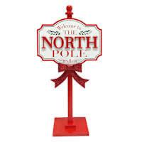 Welcome to North pole Sign Table Top Decor