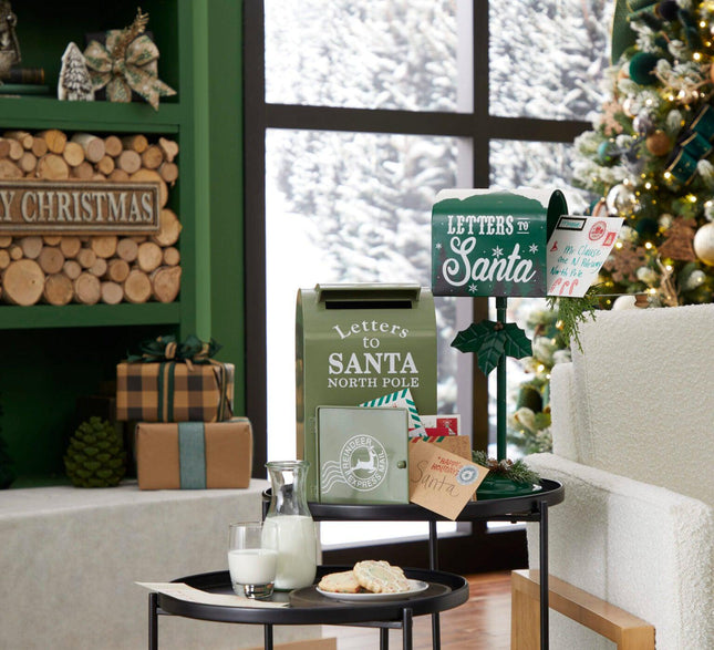 Letters to Santa Mailbox Table Top Decor