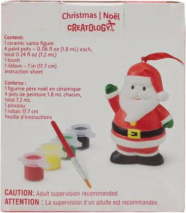 Creatology Santa Color Your Own Ceramic Ornament Kit 7in
