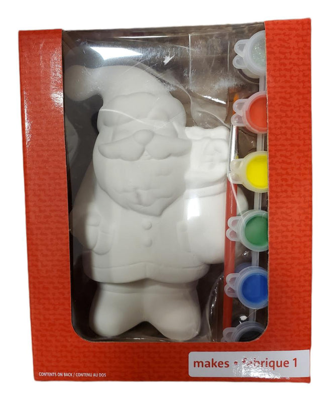 Creatology Santa Color Your Own Ceramic Ornament Kit 7in