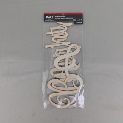 Make Market Christmas DIY Wood Sentiment Paintable craft 13in