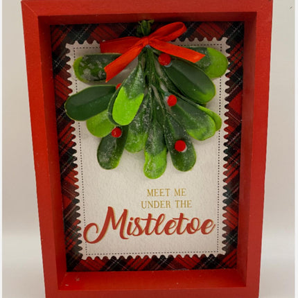 8 * 6 Ashland Meet Under The Mistletoe Christmas wood Decor