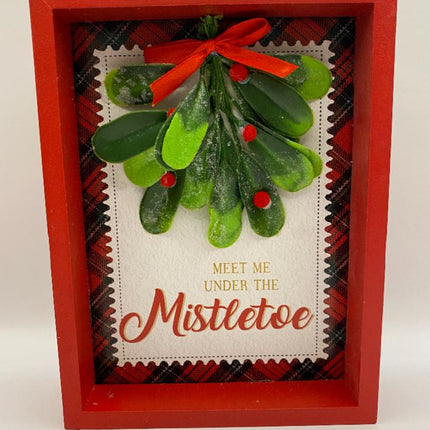 8 * 6 Ashland Meet Under The Mistletoe Christmas wood Decor