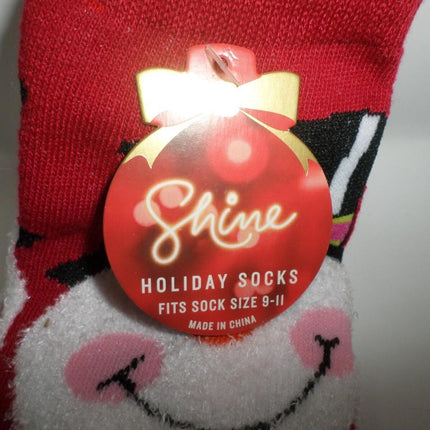 Shine Holiday Socks Multicolor Snowman Sock Size 9-11