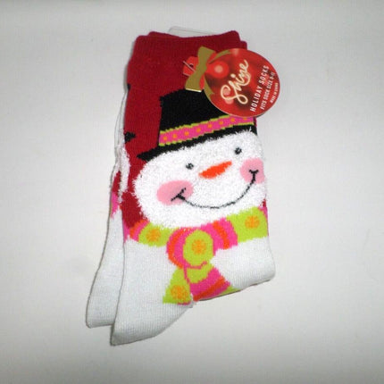 Shine Holiday Socks Multicolor Snowman Sock Size 9-11