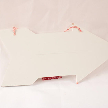 Falala Christmas Decor Sign Arrow with Sparkle NEW 10in