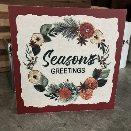 Ashland Christmas Sign Wooden Holiday Spice Orange Wall Or Tabletop Decor 7in