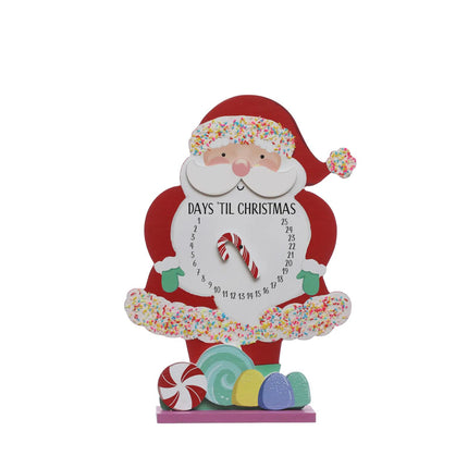 12.5in Sants Christmas Count Down Tabletop Decor by Ashland