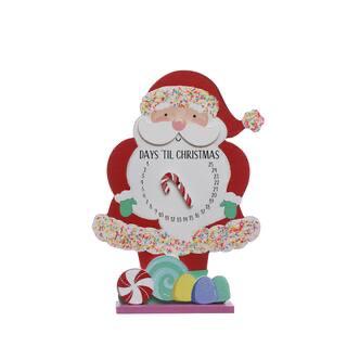 12.5in Sants Christmas Count Down Tabletop Decor by Ashland