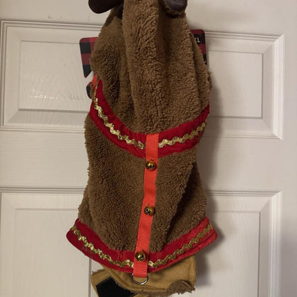 Woof pet Hoodie Christmas Harness NWT Size XL