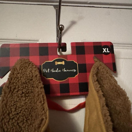 Woof pet Hoodie Christmas Harness NWT Size XL