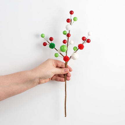 Ashland Red, White, Green  Ball Ornaments