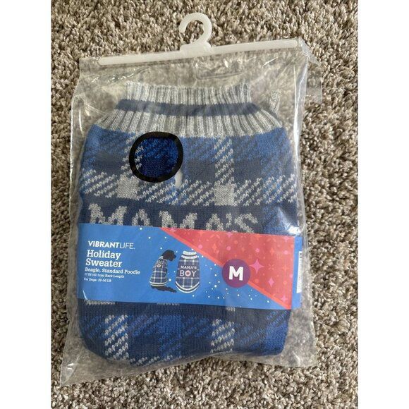 Vibrant Life Holiday Mama's Boy Sweater  for pets
