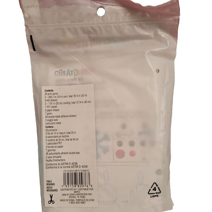 Creatology snow man yarn craft kit