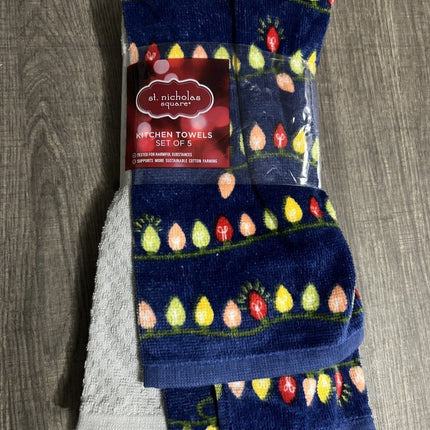 St.nicholas square Kitchen Towels Set of 5