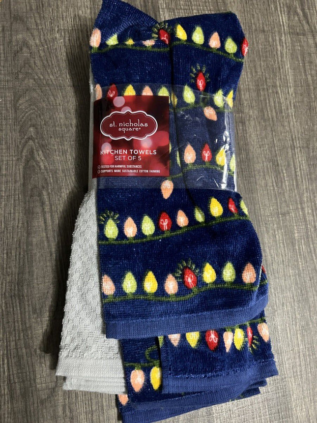St.nicholas square Kitchen Towels Set of 5