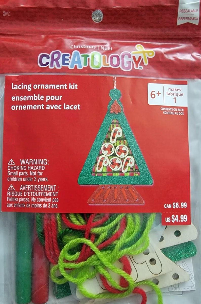 Creatology Lacing Ornament christmas tree kit