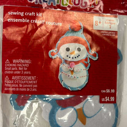 Creatology Snowman Sewing Craft Kit