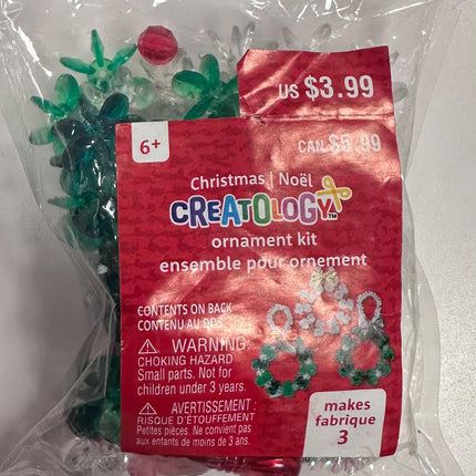 Creatology Red and Green beads Ornament kit