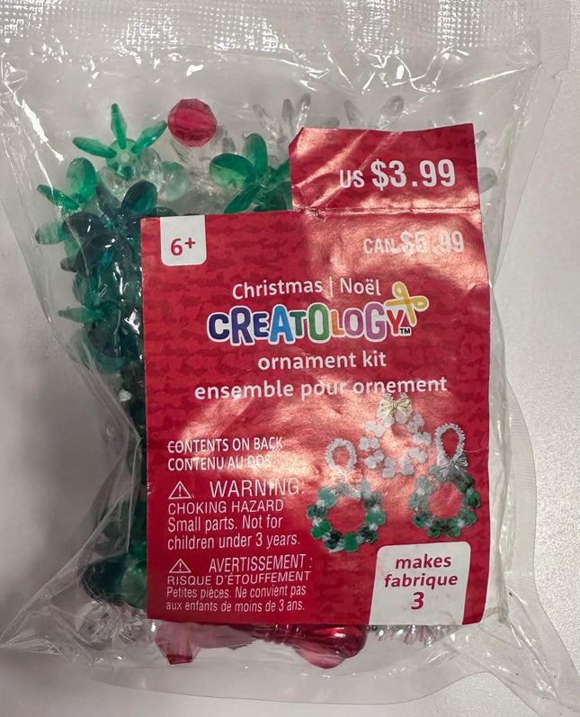 Creatology Red and Green beads Ornament kit
