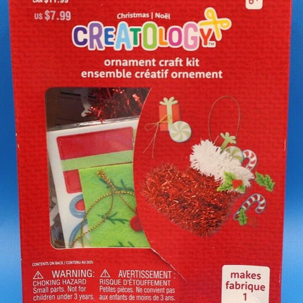 Creatology Christmas Ornament craft kit stocking Ornament