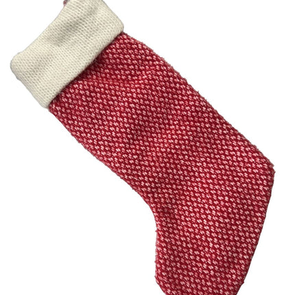 Kringle’s Cottage Stocking 20in – Snowball Pom