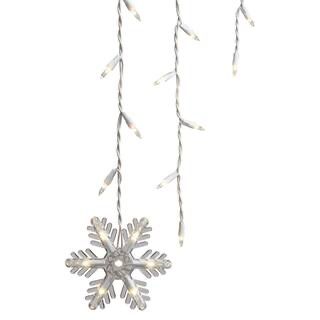 Stirng A Long 150 ICICLE-Style lights with Dangling Snowflakes