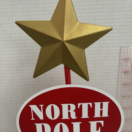 North pole Christmas Decor 18in