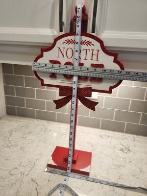 Welcome to North pole Sign Table Top Decor